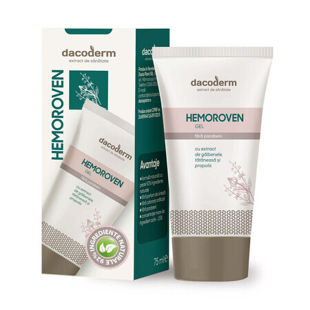 Dacoderm Hemoroven Gel, 75 ml, Dacia Pflanze