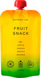 Nutrino Lab Snack, purea di frutti di mare, mango, papaya, banana, 200 g