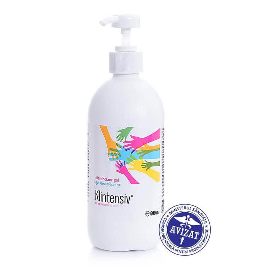 Gel idroalcolico per la disinfezione delle mani, 500 ml, Klintensiv