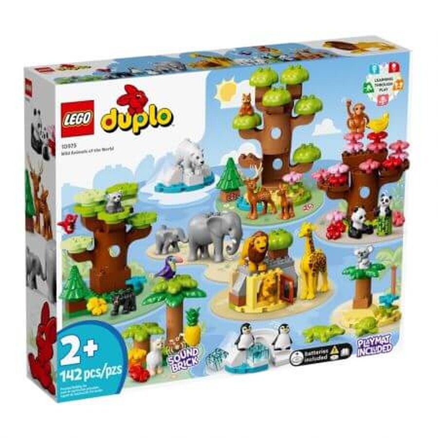 Animali selvatici del mondo Lego Duplo, 2 anni+, 10975, Lego