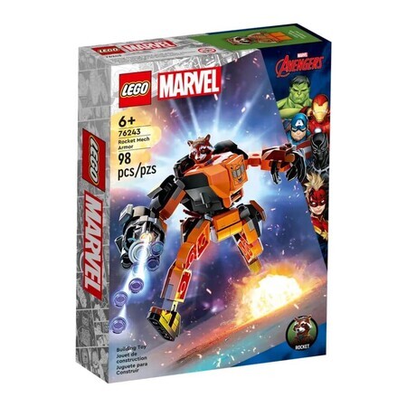 Lego Marvel Rocket Robot Armor, 76243, Lego