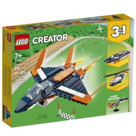 Lego Creator aereo supersonico, +7 anni, 31126, Lego