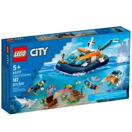 Barca da esplorazione, +5 anni, 60377, Lego City