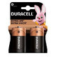 Batterie alcaline D Extra Life, 2 pezzi, Duracell