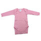 Body in cotone a maniche lunghe a costine, 12-18 mesi, rosa, Baltic Bebe