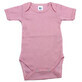 Body in cotone a coste con manica corta, 6-12 mesi, rosa, Baltic Bebe