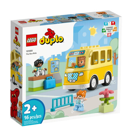 Lego Duplo Bus Ride, 2 anni+, 10988, Lego