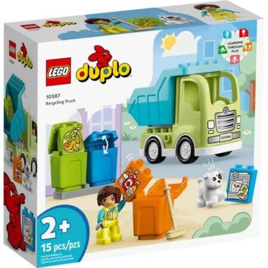 Camion del riciclaggio Lego Duplo, +2 anni, 10987, Lego