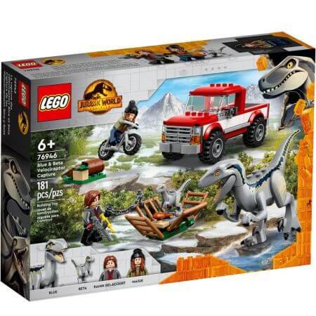 Cattura i Velociraptor Blu e Beta Lego Jurassic World, +6 anni, 76946, Lego