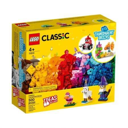 Mattoncini creativi Lego Classic trasparenti, 4 anni +, L11013, Lego