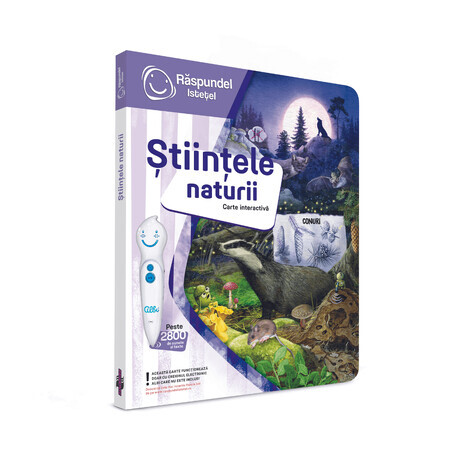 Carte interactiva Stiintele Naturii, Aventuri prin natura, Raspundel Istetel