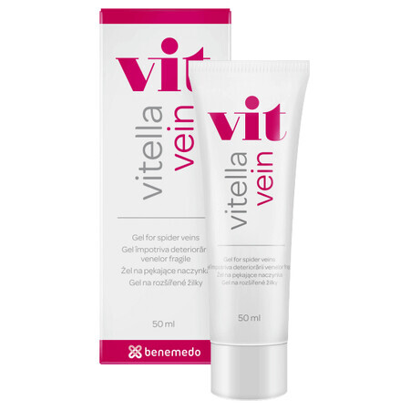 Benemedo Vitella Ader Vit Gel tegen beschadiging van kwetsbare aderen, 50 ml