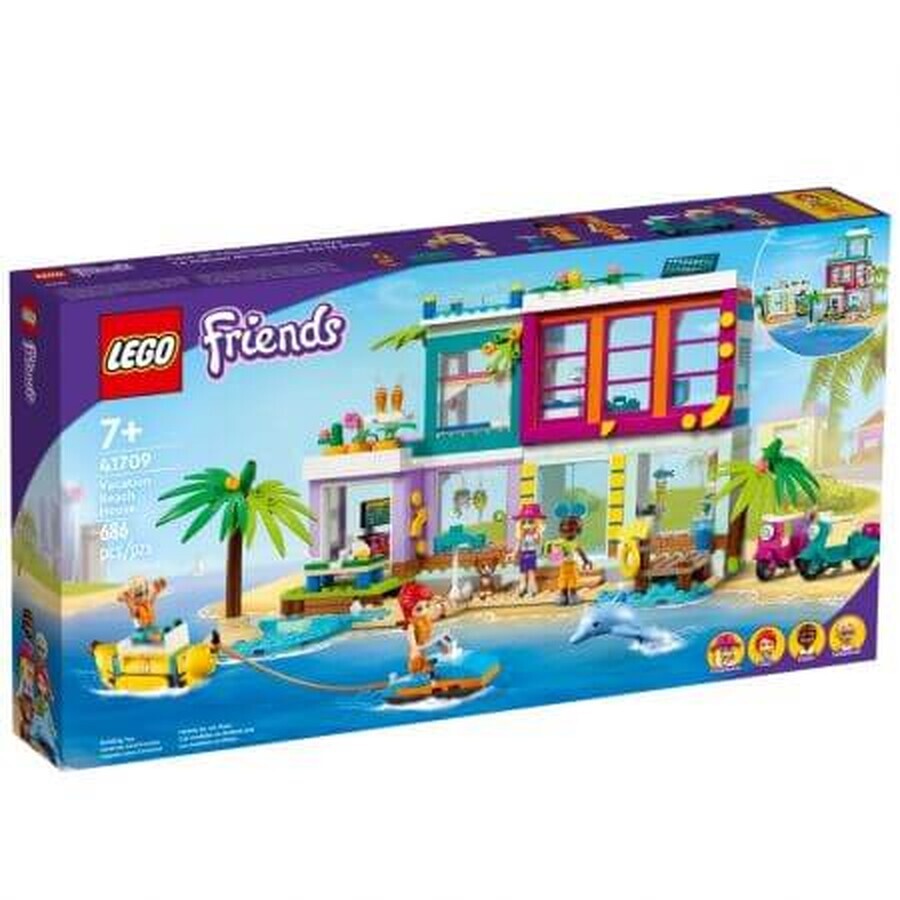 Lego Friends Beach Holiday House, +7 anni, 41709, Lego