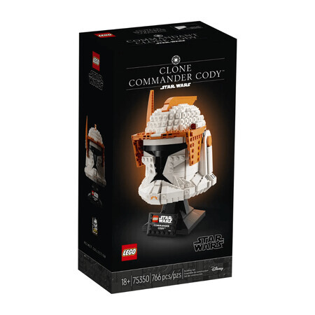 Elmetto Comandante Cody Lego Star Wars, Clone, +18 anni, 75350, Lego