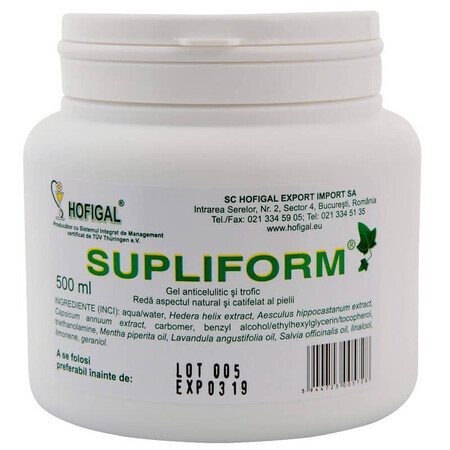 Supliform Body Care Gel, 500 ml, Hofigal