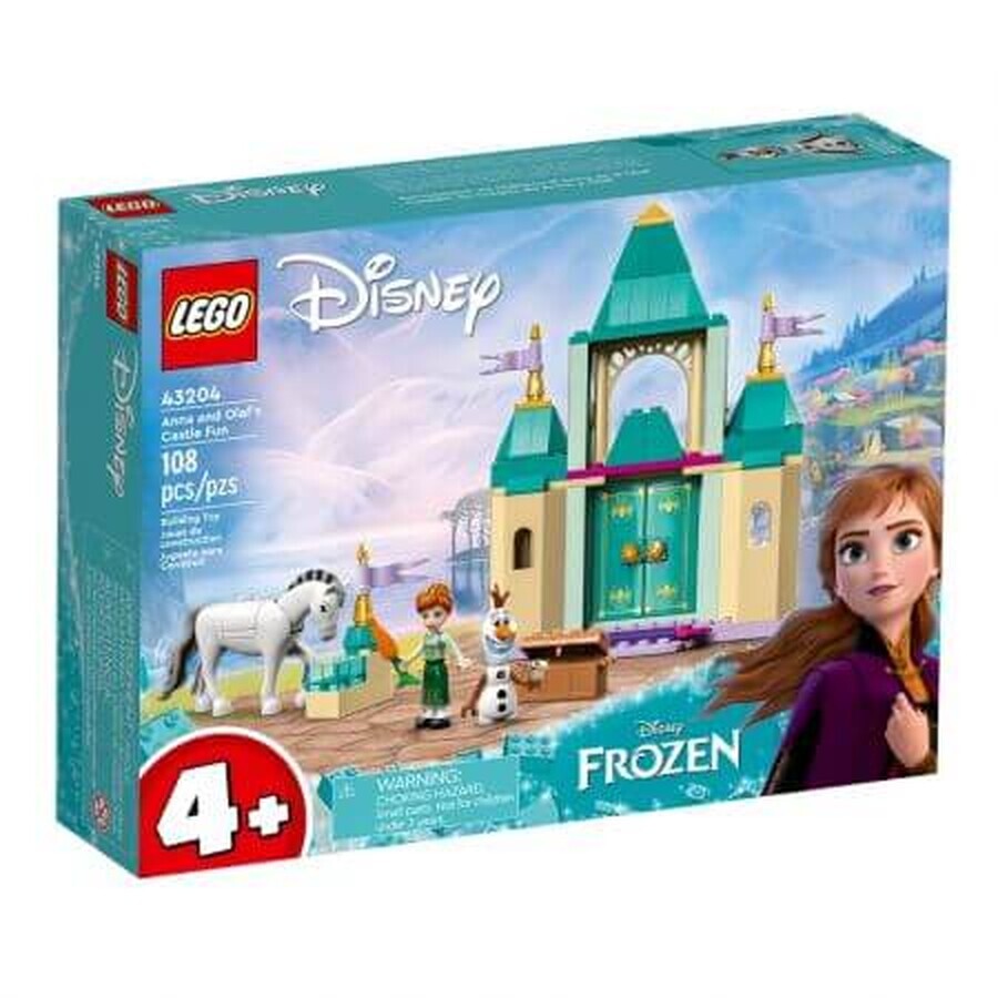 Divertimento al castello con Anna e Olaf Lego Disney, 4 anni+, 43204, Lego