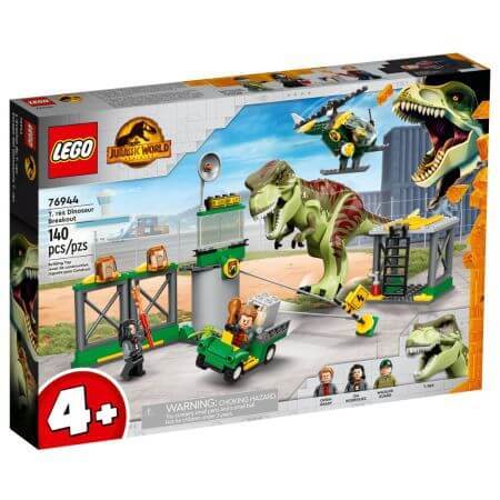 Fuga del dinosauro T-Rex Lego Jurassic World, +4 anni, 76944, Lego
