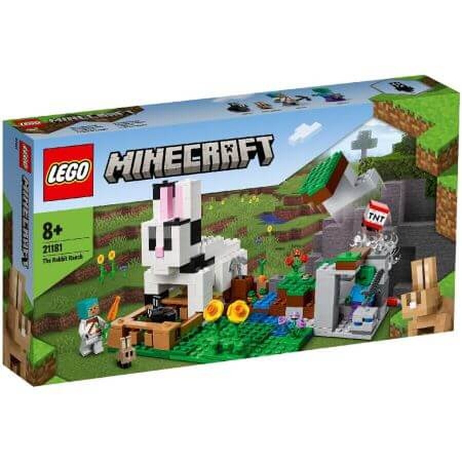 Fattoria dei conigli Lego Minecraft, +8 anni, 21181, Lego