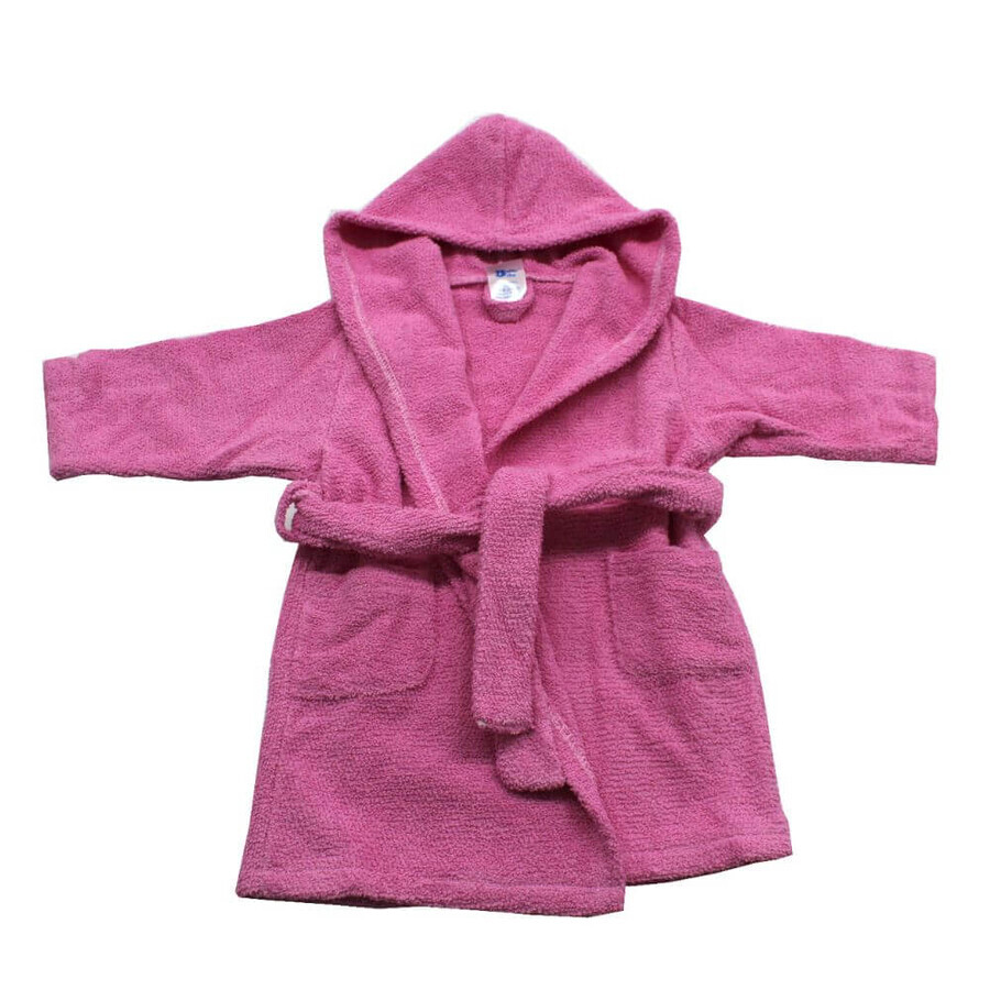 Accappatoio con cappuccio, 2 - 3 anni, rosa, Baltic Bebe