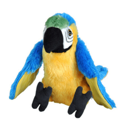 Peluche pappagallo macao blu, 20 cm, Wild Republic