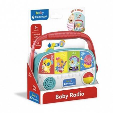 Radio giocattolo interattiva, +6 mesi, Clementoni