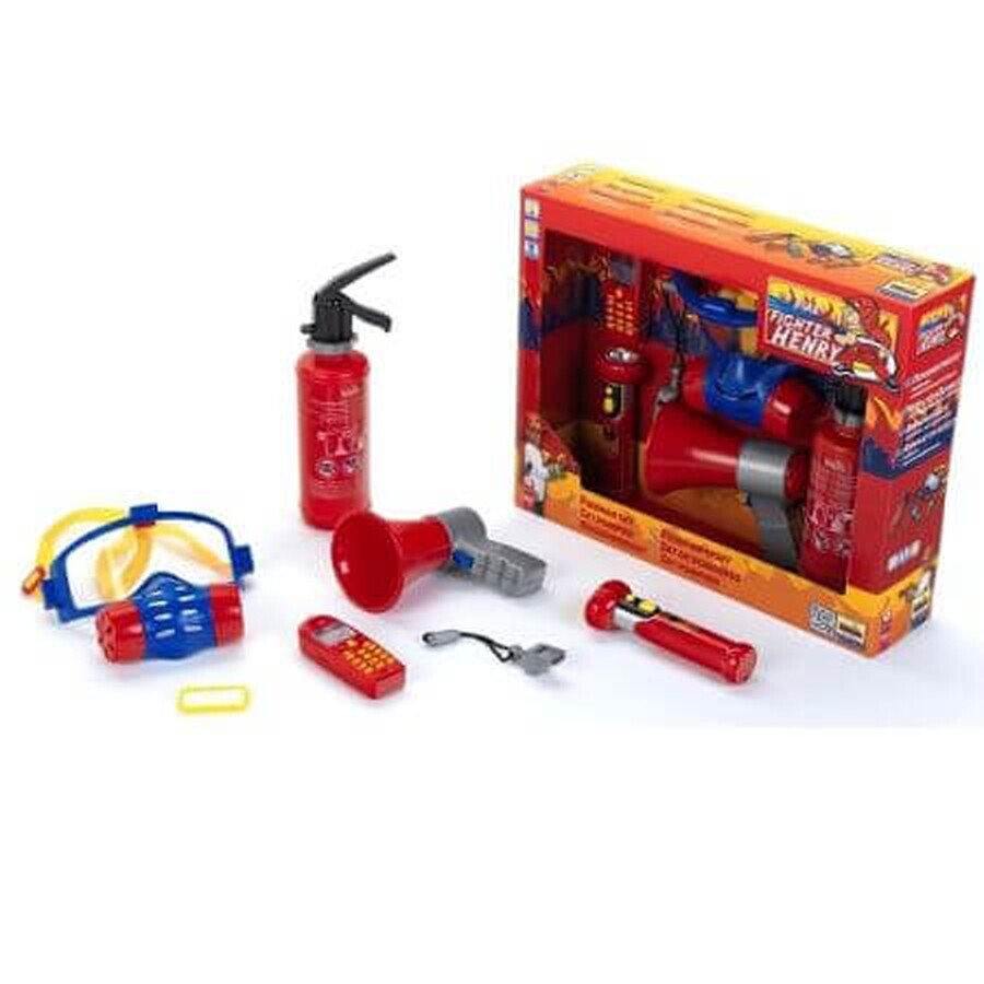 Set di giocattoli 7 accessori per pompieri, Klein