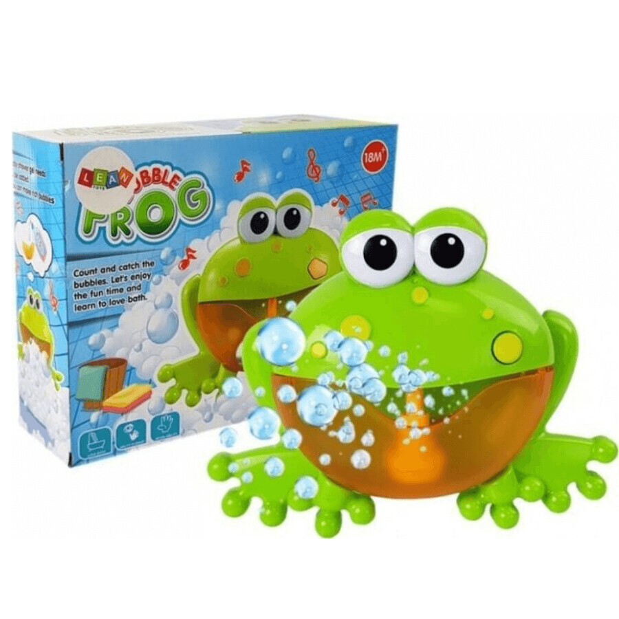 Giocattolo musicale per fare bolle di sapone, per vasca da bagno Frog, Easycare Baby