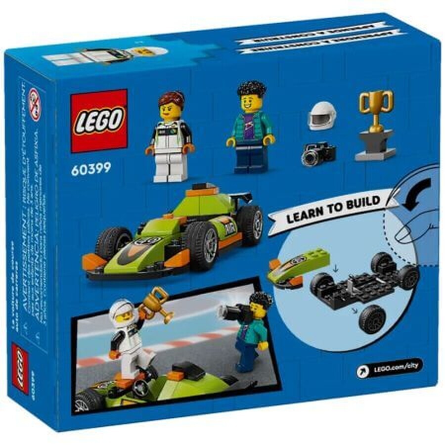 Groene racewagen, +4 jaar, 60399, Lego City