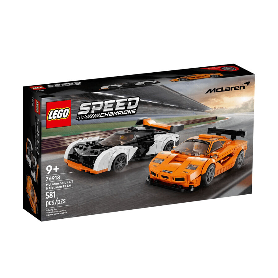 McLaren Solus GT e McLaren F1 LM Lego Speed Champions, 9 anni+, 76918, Lego