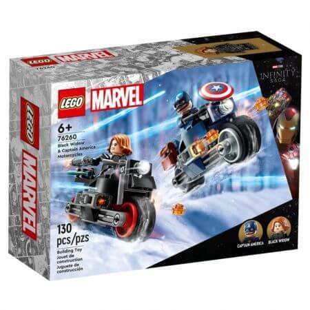 Vedova Nera e moto di Capitan America Lego Marvel, +6 anni, 76260, Lego