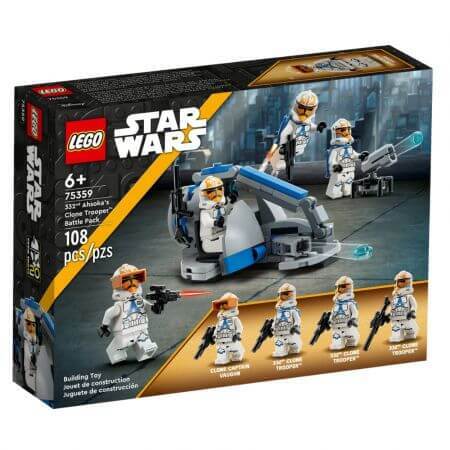 Ahsoka's Clone Trooper Battle Pack della Compagnia 332 Lego Star Wars, 6 anni+, 75359, Lego