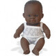 Bambola africana bambino, 21 cm, +10 mesi, Miniland