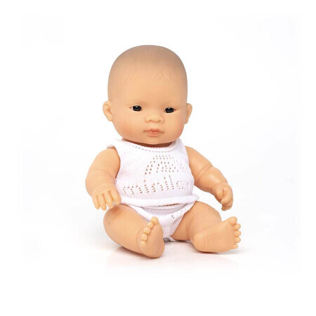 Muñeco bebé niño asiático, 21 Cm, +10 meses, Miniland