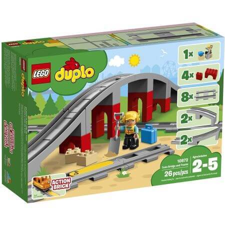 Ponte ferroviario Lego Duplo, +2 anni, 10872, Lego