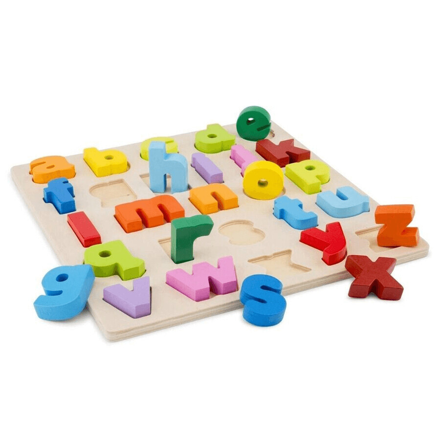 Puzzle alfabetico con lettere piccole, 2 anni+, +24 mesi, New Classic Toys