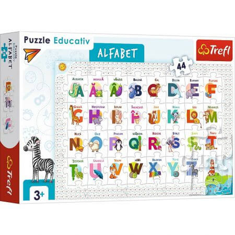 Puzzle alfabetico educativo, + 3 anni, Trefl