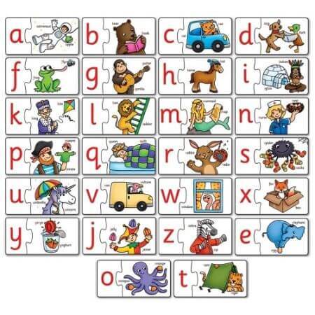 Puzzle inglese Impara l'alfabeto per associazione, Orchard Toys