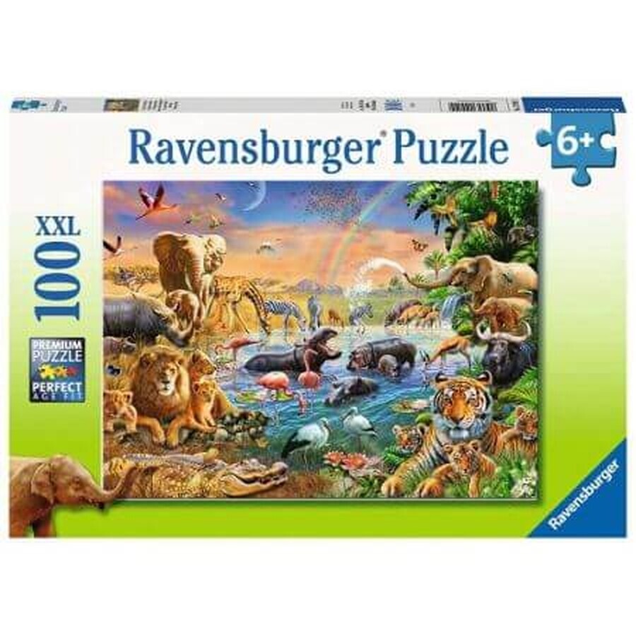 Puzzle della primavera della giungla, 100 pezzi, +6 anni, Ravensburger