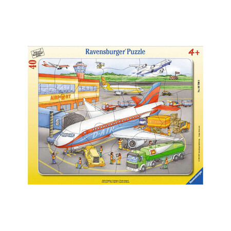 Puzzle dell'aeroporto, +4 anni, 40 pezzi, Ravensburger