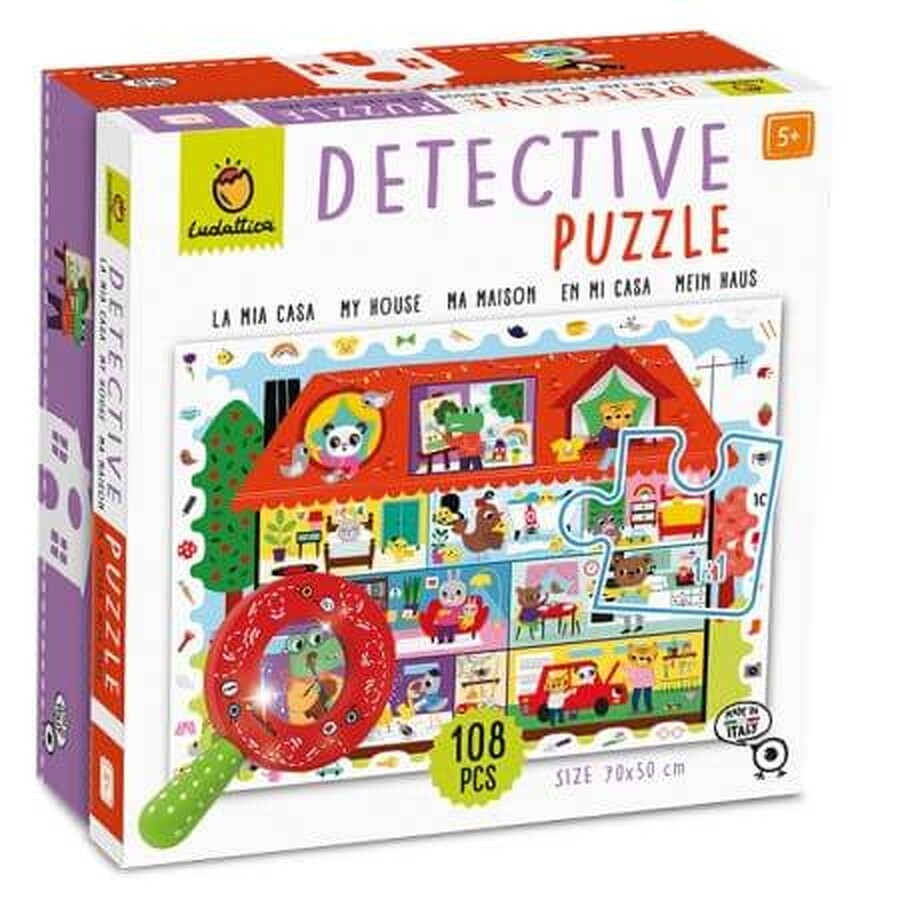 Puzzle Little Detective, La mia casa, +5 anni, Ludattica