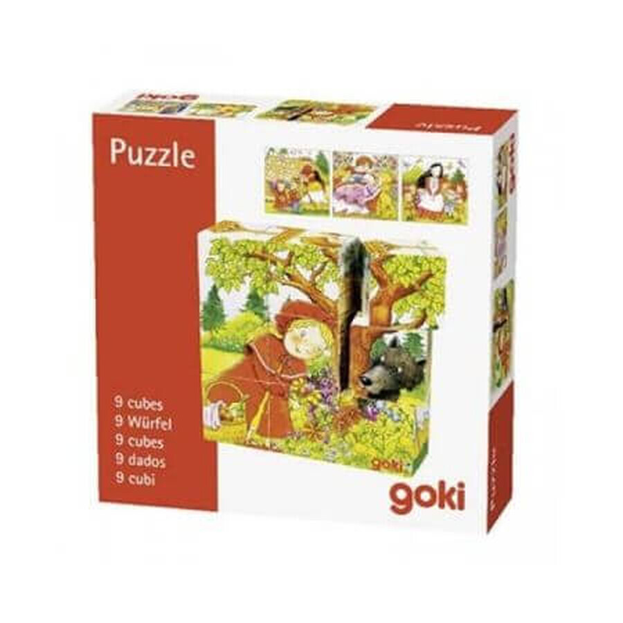 Mini cubi puzzle, Storie famose, + 3 anni, Goki