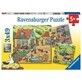 Puzzle del lavoro agricolo, 3x49 pezzi, +5 anni, Ravensburger