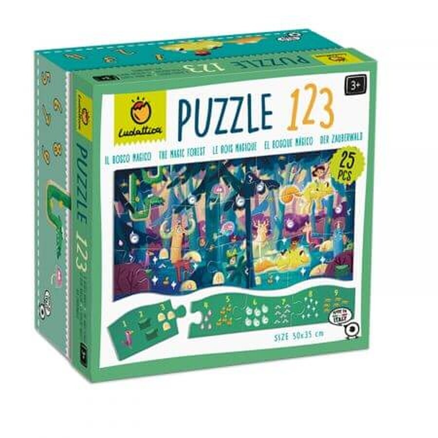 Puzzle Padurea, + 3 anni, Ludattica