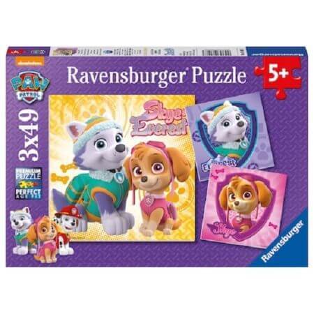 Puzzle della pattuglia di cuccioli, 3x49 pezzi, +5 anni, Ravensburger