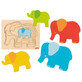 Puzzle a strati Elefanti, +2 anni, Goki