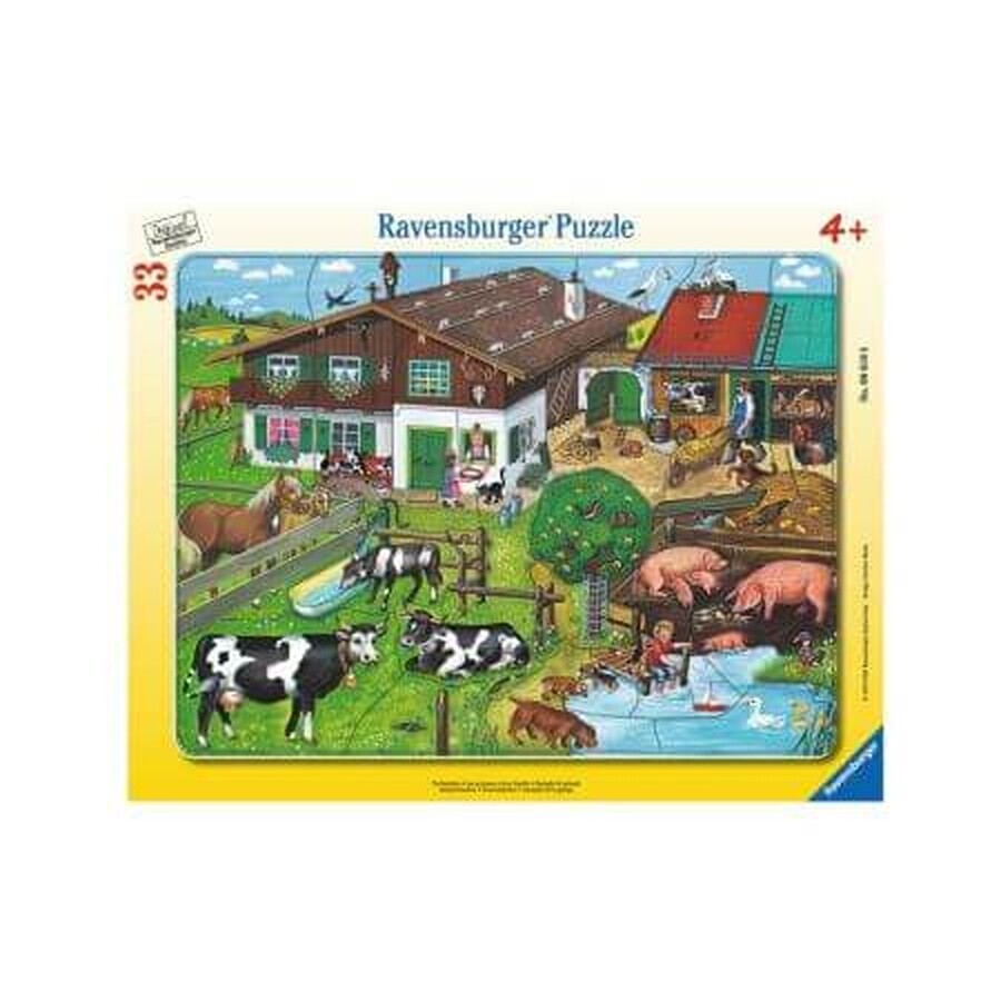 Puzzle, Famiglia di animali, +4 anni, Ravensburger