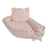 Cotton Baby Nest with Pillow, Beige, E-Kids