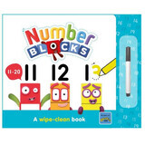 Libretto Scrivere e cancellare da 11 a 20, +3 anni, NumberBlocks