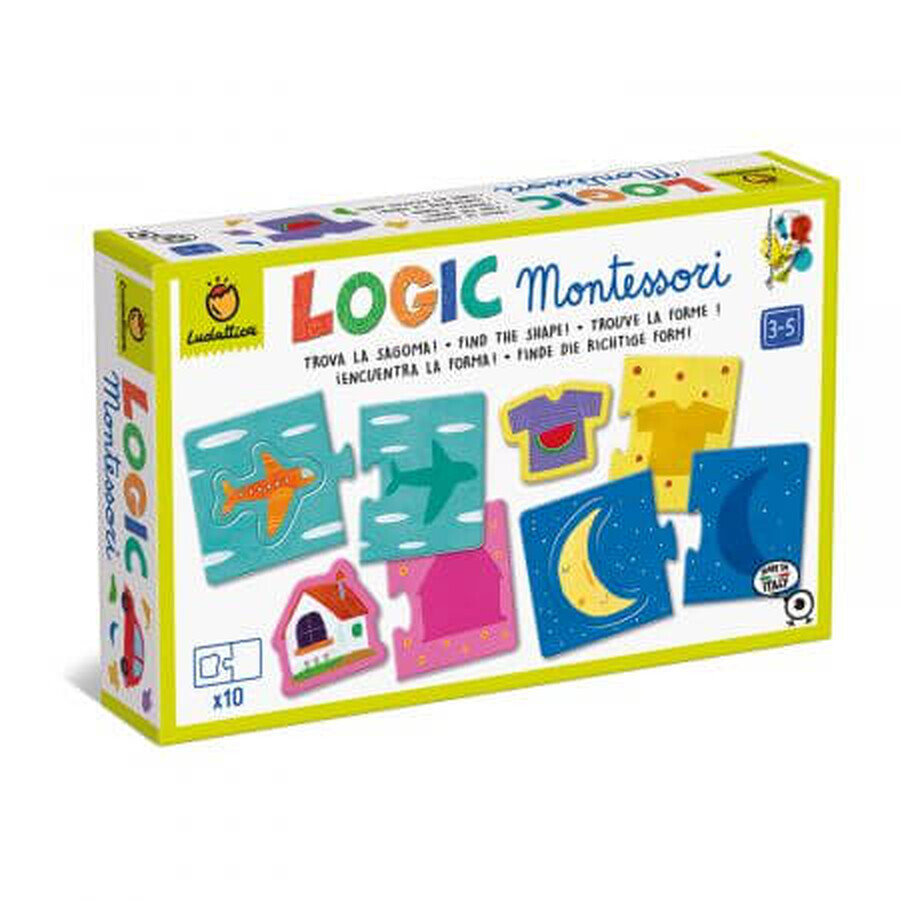 Gioco di logica Montessori Ombre, + 3 anni, Ludattica