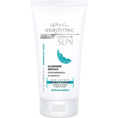 Gel Riparatore Doposole Derma+ Sun, Gerovital H3 Derma+ Sun, 150 ml, Farmec